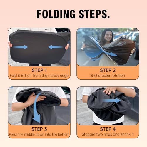 Car Windshield Sun Shade, Sun Visor Protector 300T, Front Window Sunshade Visor for Ford Expedition 2007-2017 Interior Accessories