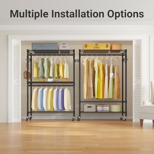 vipek r2 plus clothes rack heavy duty rolling on a desk or shelf
