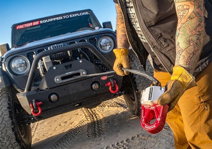 Factor 55 00080-14 Flatlink E (Expert) Replaces Conventional Winch Hook with a Stronger Shackle/D-Ring Mount Maximum Load 16,000 lb Ultimate Failure Greater Than 40,000 lb – OD Green