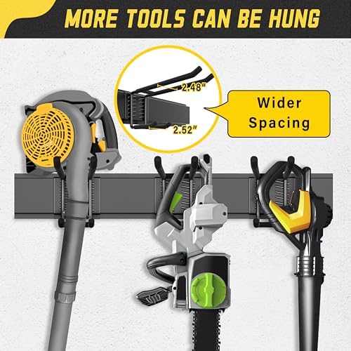klasit garage wall organizer,15pack carries 675 lbs,garden tool, close-up detail