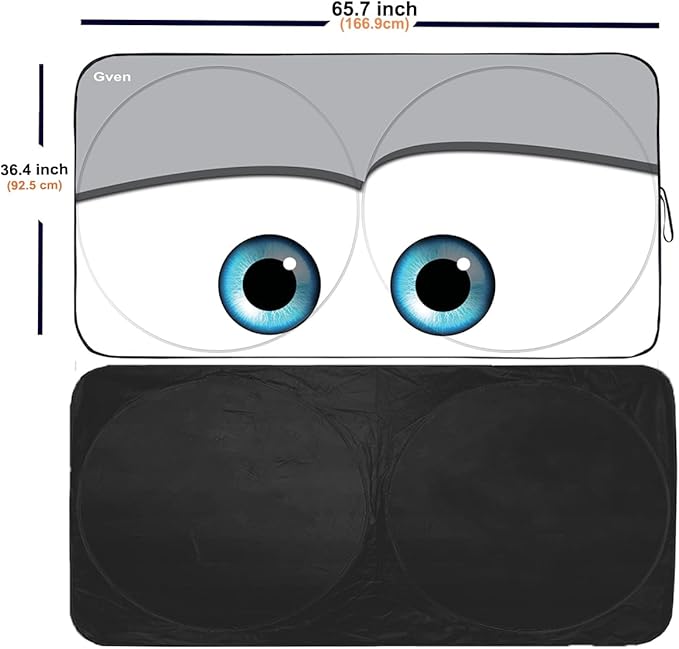 Gven Windshield Sun Shade 2025 Windshield Cover Sun Shade Automotive Interior - Image 2