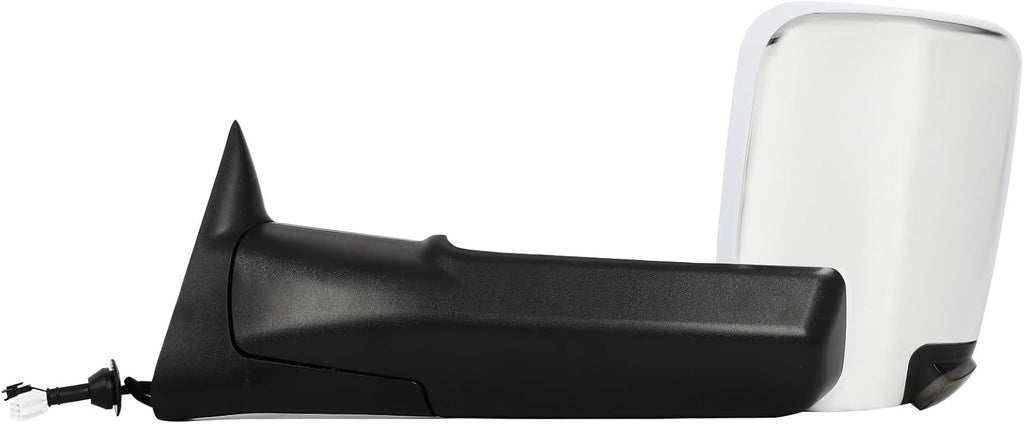 Towing Mirrors Fit for 1999 2000 2001 2002 for Dodge for Ram 1500 2500 3500 with Power Heated Turn Signal Chrome Tow Mirrors Pair
