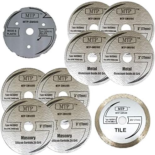 mtp brand pack of 10 assort 3" wood, main product view