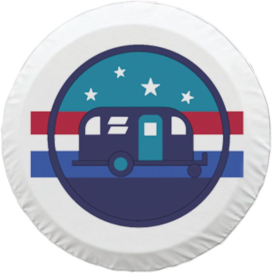 Lippert Spare RV Tire Cover - 26.75-31.25", USA Print #2025003565