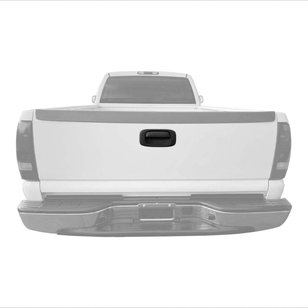 Parts N Go 1999-2007 Silverado Sierra 1500 2500 3500 Tailgate Handle Trim Bezel Cover Replacement Black Textured Plastic Rear Exterior - GM1916102, 15228539
