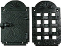 iron door speakeasy grille, door viewer, rustic old, main product view