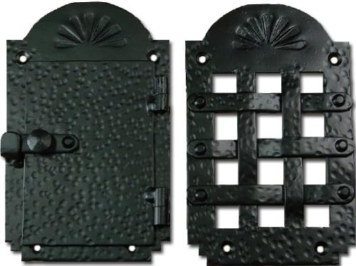 iron door speakeasy grille, door viewer, rustic old, main product view
