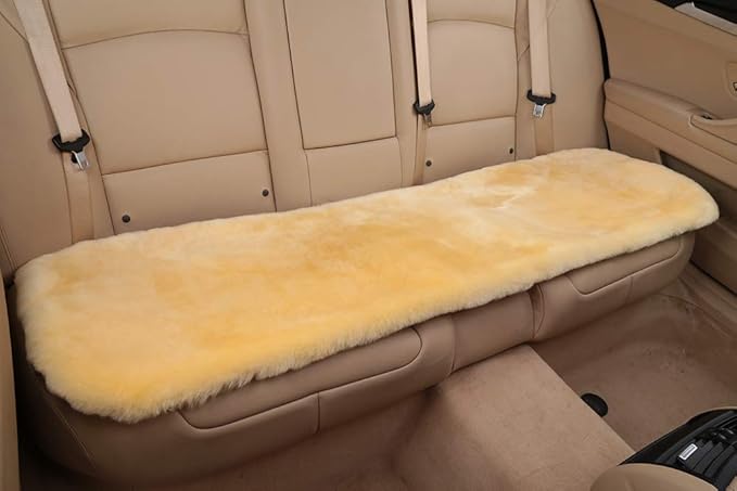Fluffy Genuine Australia Sheepskin Car Seat Cover - Image 3