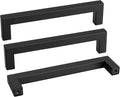 goldenwarm 50 Pack 6-1/4INCH Black Square Bar Cabinet Pull Drawer Handle by goldenwarm
