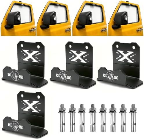 heavy duty wall mounted jeep door hangers garage, main product view