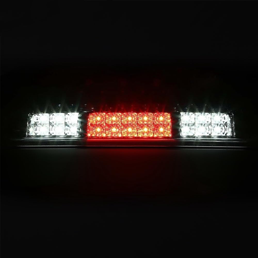 LQI LED 3rd Third Brake Light Compatible with Ford F150 Lobo 2004-2008, Fit Explorer Sport Trac 2007-2010, Fit Lincoln Mark LT 2006-2008,High Mount Rear Stop Light Cargo Lamp, Smoky Lens Black Housing