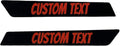 Kustom Cycle Parts Premium Aftermarket Custom Text Saddlebag Inserts! Comes in pairs. Fits Harley Davidson Touring Models. Street Glides Road Glides Road King Ultra Eletra Glide. Made in USA (2014 and Newer)