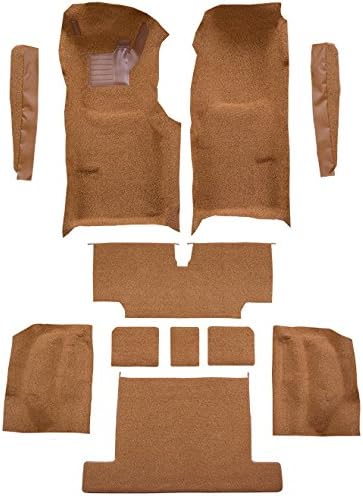 Replacement Auto Carpet Floor Liner - Molded Cutpile - fits 1976-1976 Chevrolet Corvette Complete with Pad (Saddle)