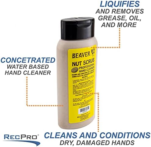 RecPro Beaver Nut Scrub | Professional Hand Cleaner | 4 Pack