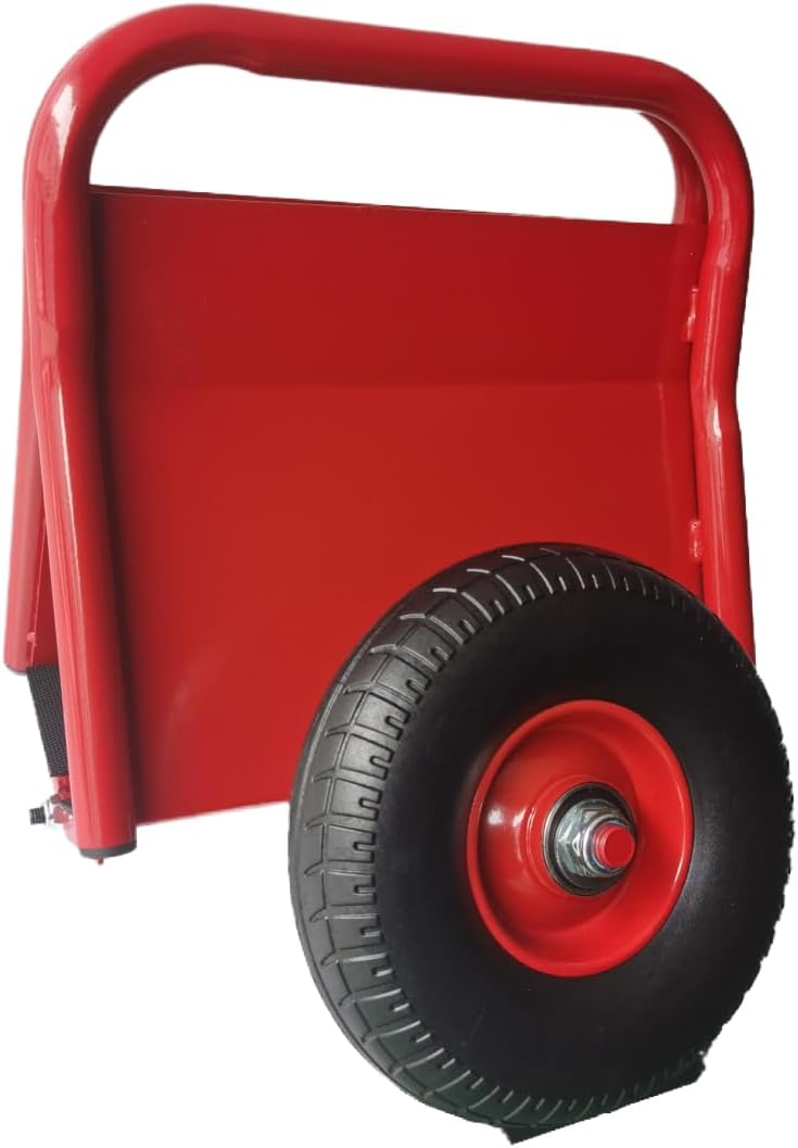 Heavy Duty Panel Dolly with Solid Rubber Tires for Heavy Material Handling