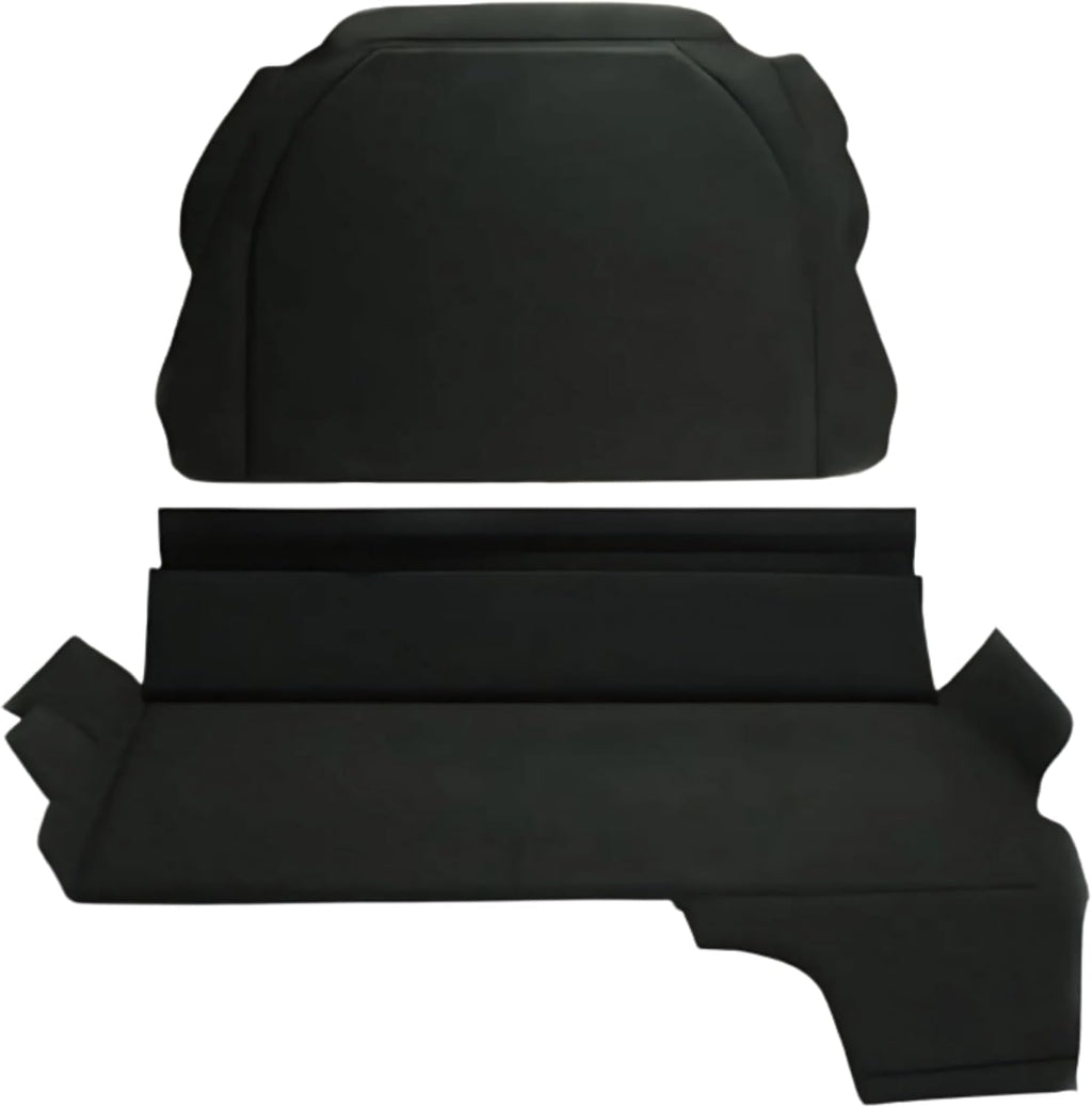 Boot Carpet Trunk Mat Set 2 Piece for VW Beetle 1302 1303 Super Bug 1972–1979 – Custom Fit Black LHD Trunk Floor Carpet OEM Style Restoration Interior Accessory
