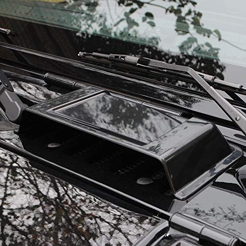 JeCar Hood Vent Hood Scoop Vent Cover for 1997-2017 Jeep Wrangler TJ JK Unlimited (Black)