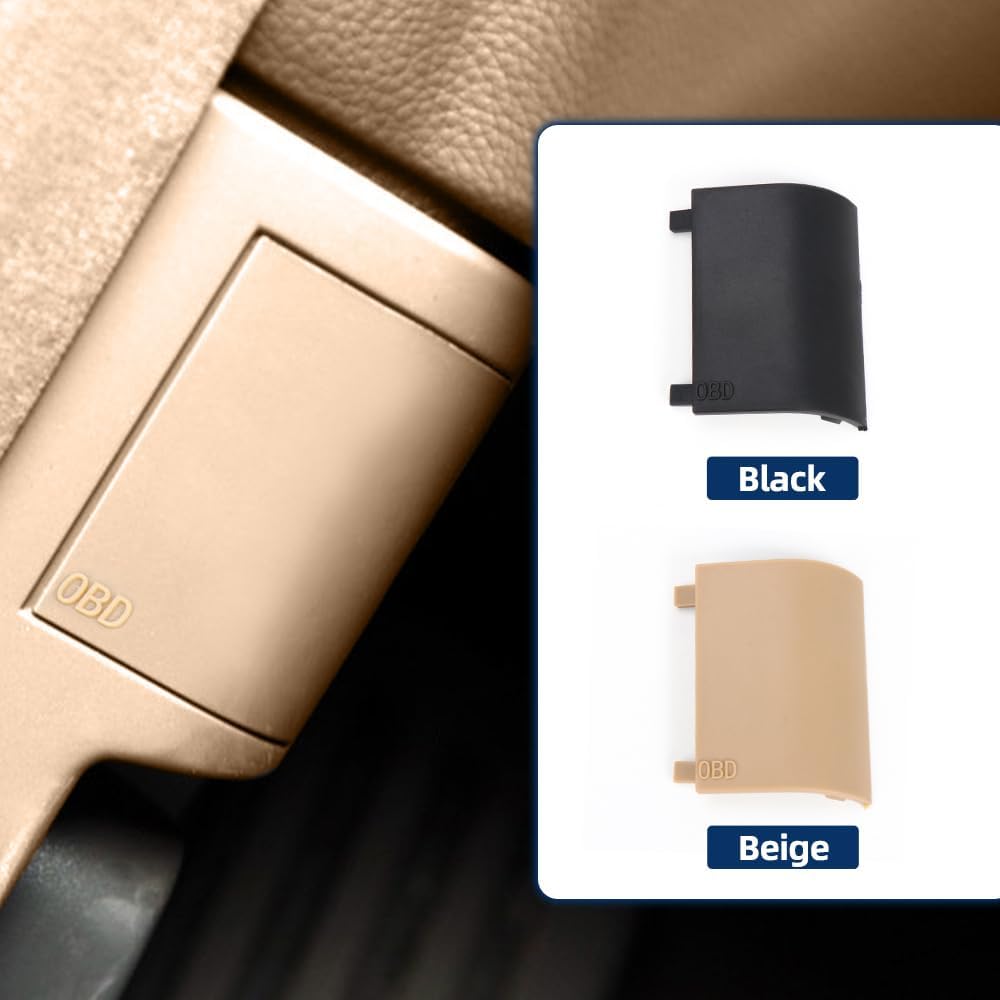 51439111663 Interior Kick Panel OBD Plug Cover For BMW E66 E65 2001-2008 In-Vehicle Diagnostic Interface Plug Cap (Black)