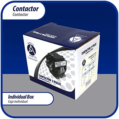 appli parts apac-240240 heavy duty contactor 2 poles, front angle view
