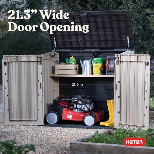 keter store-it-out midi outdoor resin storage shed –, view 13