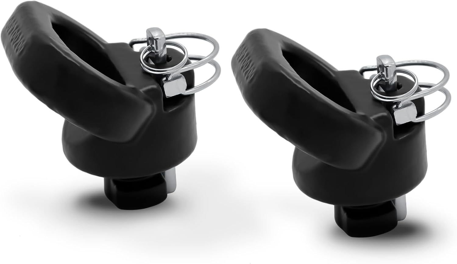 60617 Puck System Gooseneck Safety Chain Anchors, Compatible with 2013-2026 Dodge RAM 2500 3500, Cast Steel Gooseneck Hitch Safety Anchors with Carbide Black Powder Coat Finish, 30000 lbs GTW, 2 PCS
