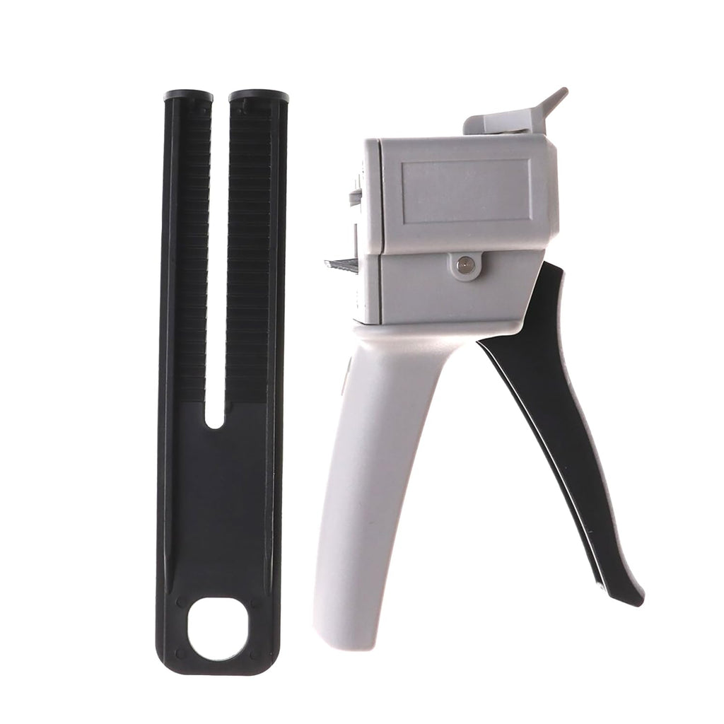 50ml dual cartridge glue dispensing gun, dispensing ratio, close-up detail