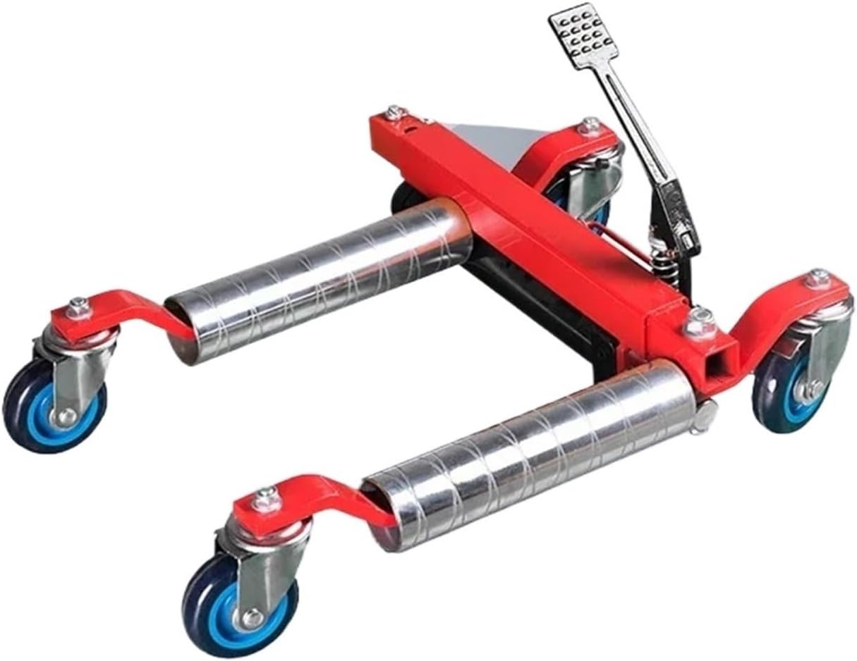 Car Moving Dolly 12 Inch Hydraulic Wheel Jack Movers Property Fire Fighting Trailer Moving Hydraulic Mechanical Lifter Car Mover,Mr8016-1-Distance 345-650mm