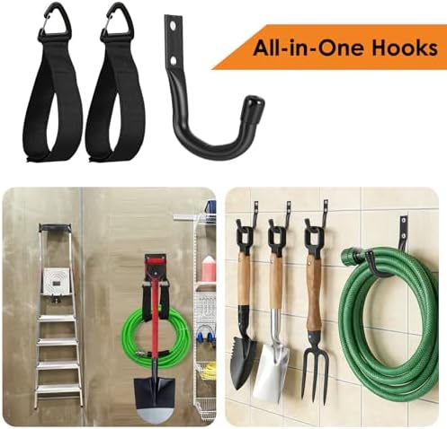14" garage hooks heavy duty 4-pack - garage, close-up detail