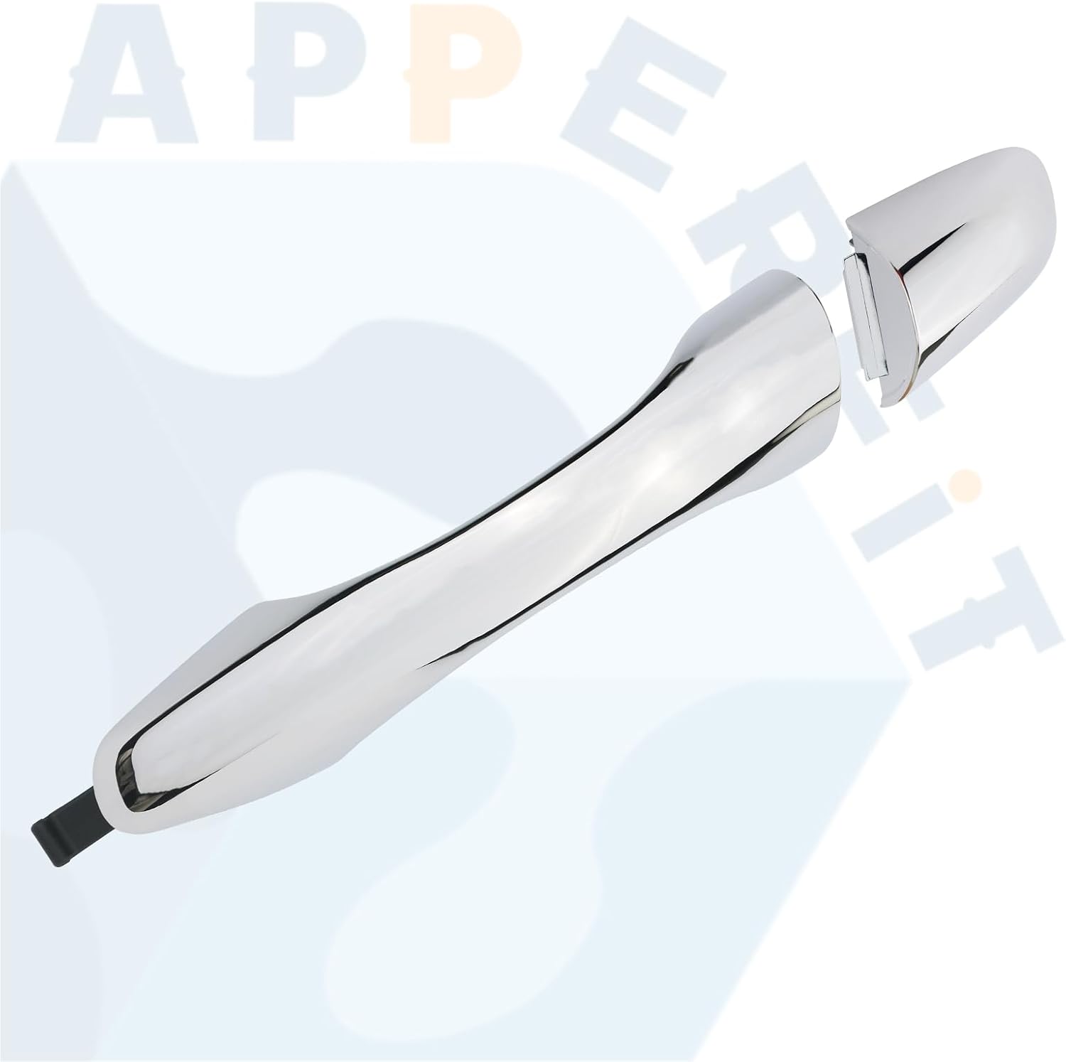 APPERFiT Exterior Door Handle w/End Cap Cover for Rear Door Left Driver Side Chrome Compatible with Kia Sorento 2016 2017 2018 2019 2020 Replaces 82651-C5010 83652-C5010