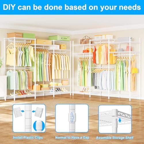 ulif e13 heavy duty clothes rack（with 4 hanger, side view