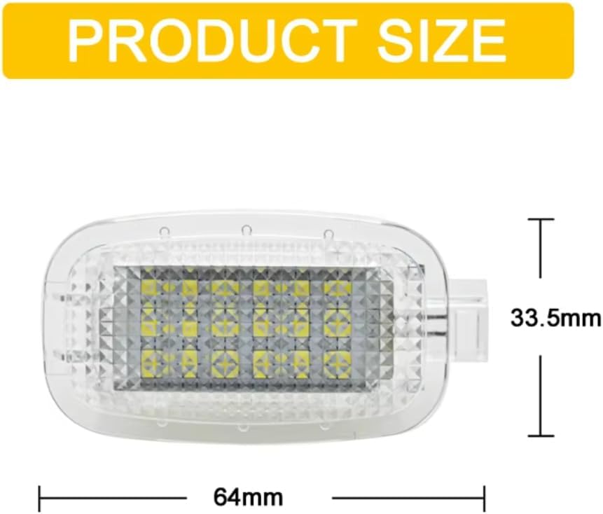 Car Trunk Light for Mercedes-Benz X164 GL-Class X204 GLK-Class, 2pcs Door Courtesy/Luggage Trunk Footwell Glove Box Sunvisor Mirror Light Assembly
