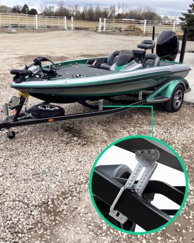 heavy duty boat trailer bunk brackets, 4 pcs on a desk or shelf