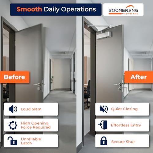 boomerang d9016 extra heavy-duty designer auto commercial door, front angle view