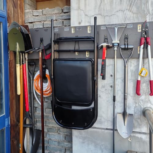 3-h heavy duty garage hooks, 20 pack wall, side view
