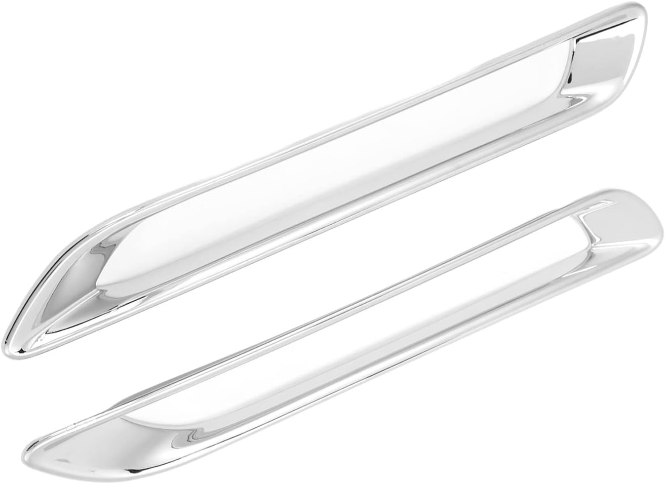 Chrome Rear Fog Light Cover Trim, ABS, Compatible with 2019-2021 - Easy Adhesive Installation (2-Piece Set)