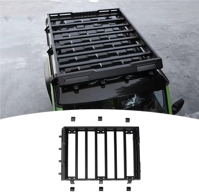 Auto Exterior Parts Car Organizer Cargo Roof Rack Basket Luggage Carrier Compatible for Suzuki Jimny 2019+ Rooftop Cargo Carrier Luggage Rack Car Storage