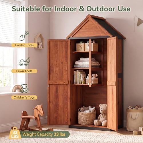 aoxun solid wood outdoor cabinet 2.3'x1.3' with asphalt on a desk or shelf