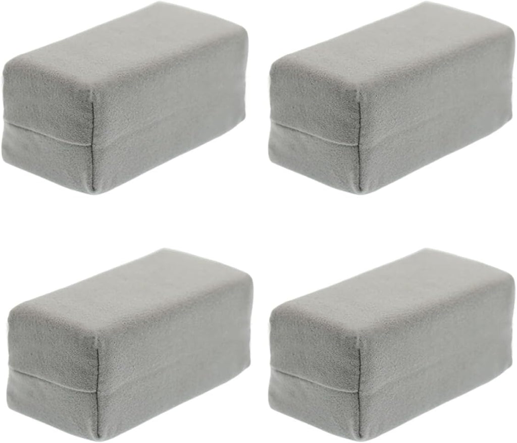Suede Microfiber Applicator Pad, Multi-Purpose Ceramic Spray Coating Sponge Pads, Car Detailing Sponge for Car Paint, Metal, Plastic Trim, Applying Wax, Sealants, Other Conditioners (4PCS)