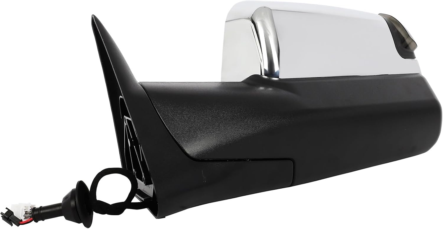 Towing Mirrors Fit for 1999 2000 2001 2002 for Dodge for Ram 1500 2500 3500 with Power Heated Turn Signal Chrome Tow Mirrors Pair