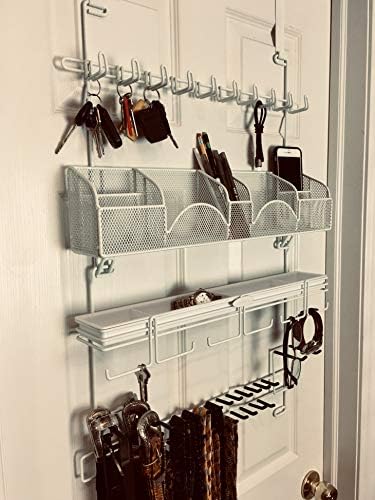 men’s over the door/wall hanging closet tie and showing dimensions