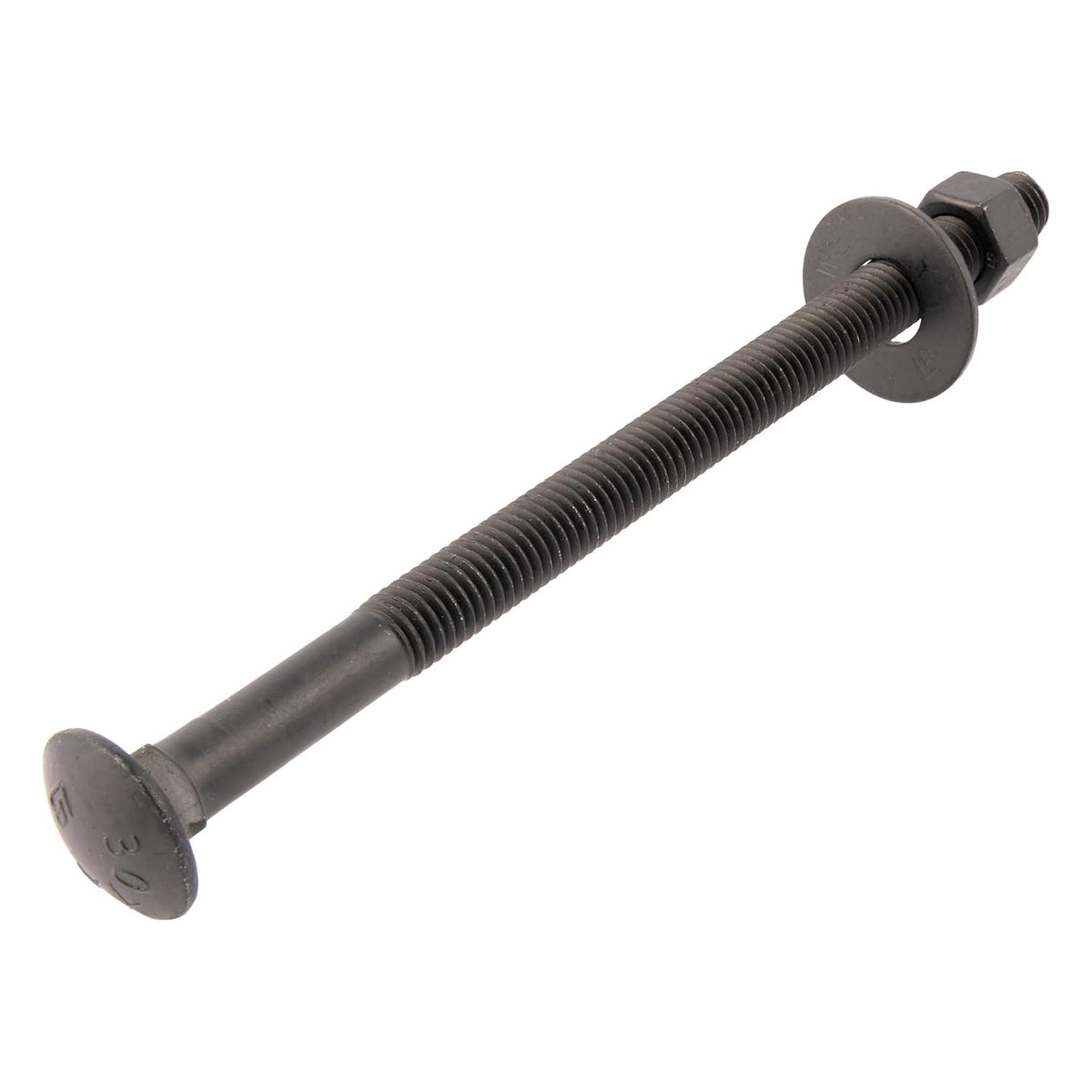 1/2 in. x 8 in. black carriage bolt, main product view