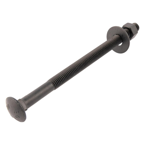 1/2 in. x 8 in. black carriage bolt, main product view