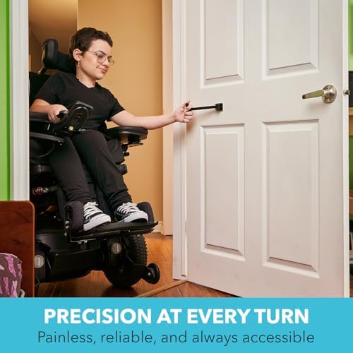manual door closer for wheelchair users - canadian showing dimensions