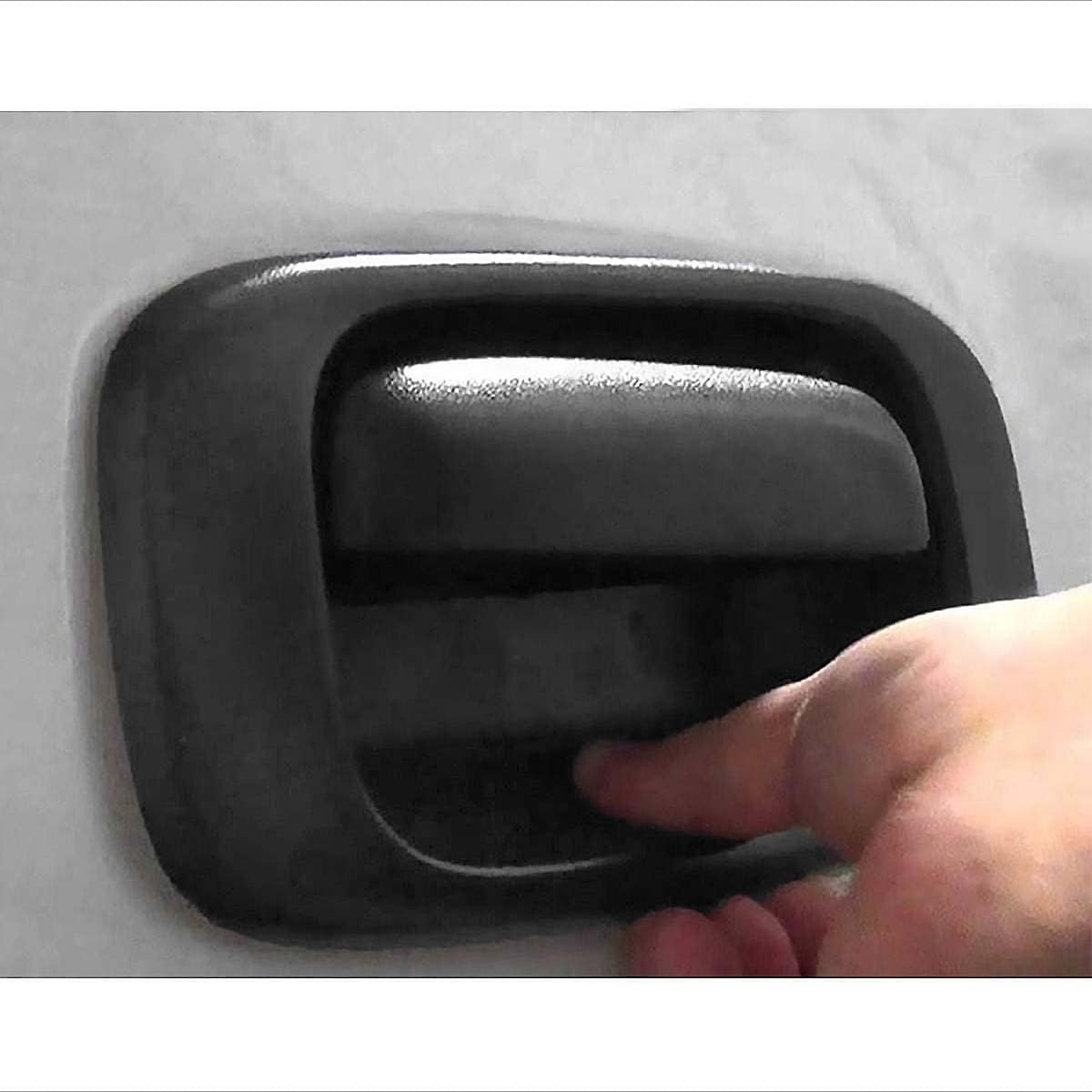 Parts N Go 1999-2007 Silverado Sierra 1500 2500 3500 Tailgate Handle Trim Bezel Cover Replacement Black Textured Plastic Rear Exterior - GM1916102, 15228539