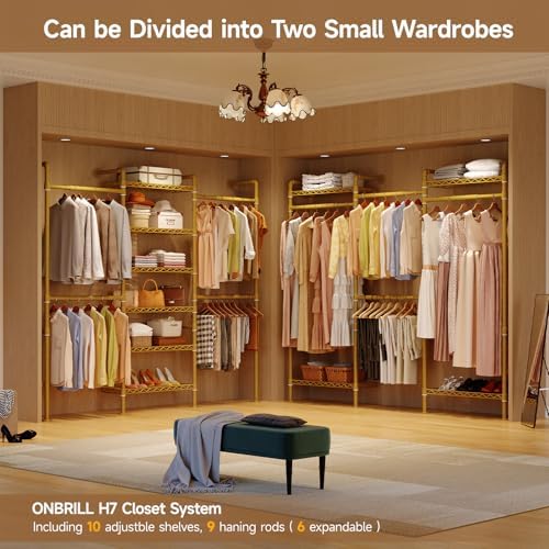 onbrill l7 wall mounted industrial pipe clothing rack, package contents