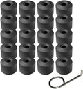 20pcs 17mm Wheel Lug Nut Covers Caps + Removal Tool Replacement for VW Lug Nut Cover Jetta Beetle Passat GTI CC Wheel Bolt 1K0 601 173 (Black)