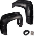LQI Fender Flares 4PCS, Compatible with Chevy Silverado 1500 2007-2013 with 5.8ft 69.3" Short Bed Fleetside Models (NOT Fit GMC Sierra Models), Smooth Riveted Style Wheel Fender Flares