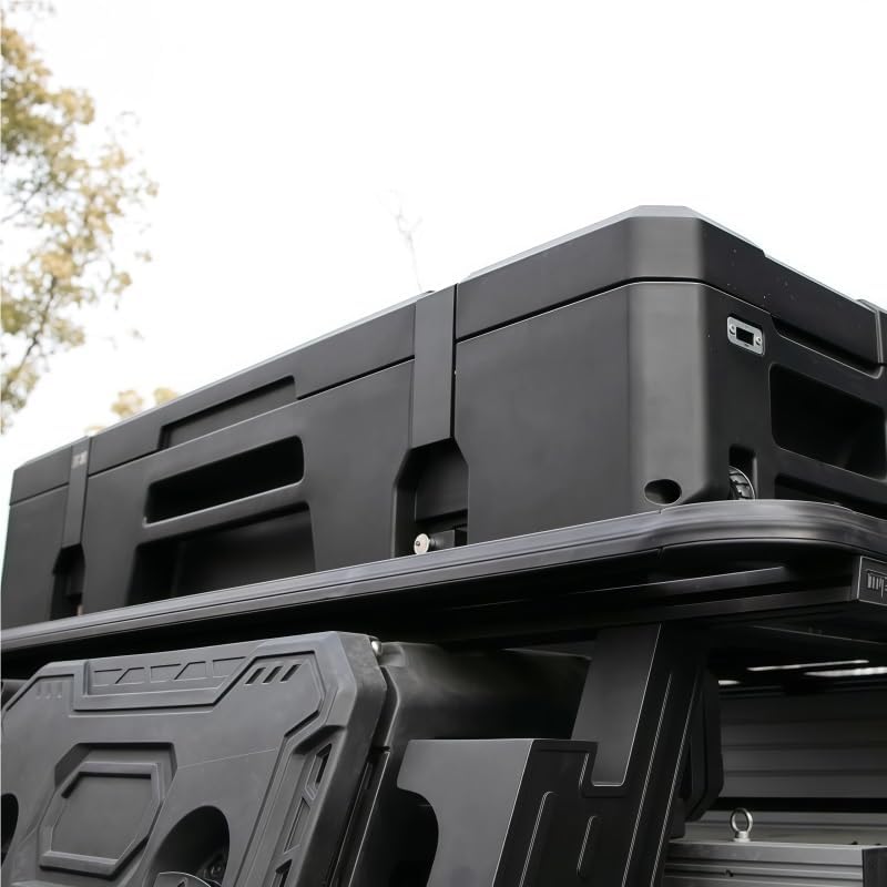 Sealed Pickup Truck Roof Storage Box Compatible for Pickup Truck Accessory for Off-Road Camping Car Storage Roof Rack Basket Cargo Carrier