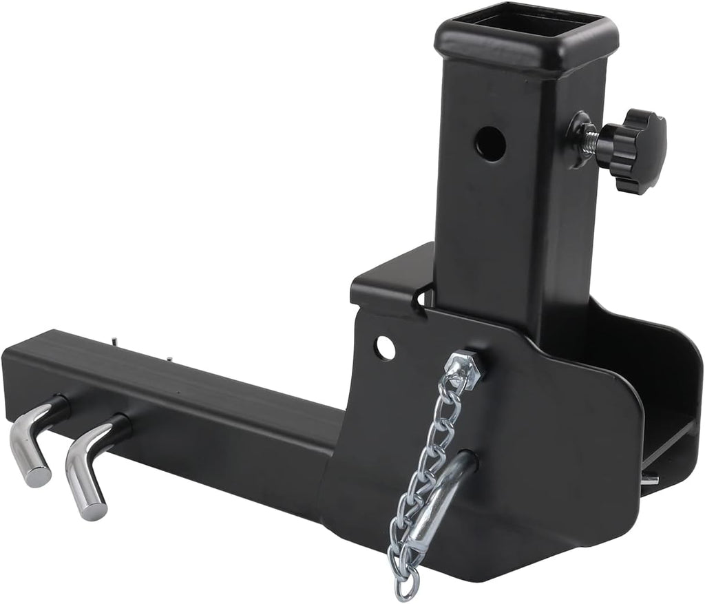 JDMSPEED Trailer Hitch Folding 2" Trailer Hitch 500LB Capacity Shank Mount Cargo Wheelchair Carrier Adapter