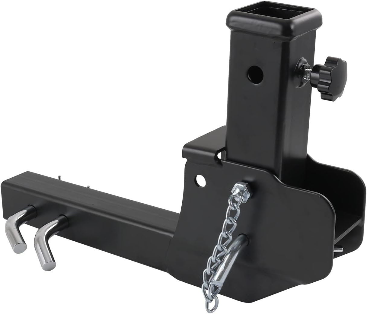 JDMSPEED Trailer Hitch Folding 2" Trailer Hitch 500LB Capacity Shank Mount Cargo Wheelchair Carrier Adapter